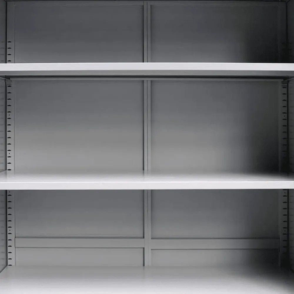 Armoire de bureau métallique à 2 portes « Arb » avec étagères réglables, 100 x 45 cm, hauteur 200 cm Capaldo