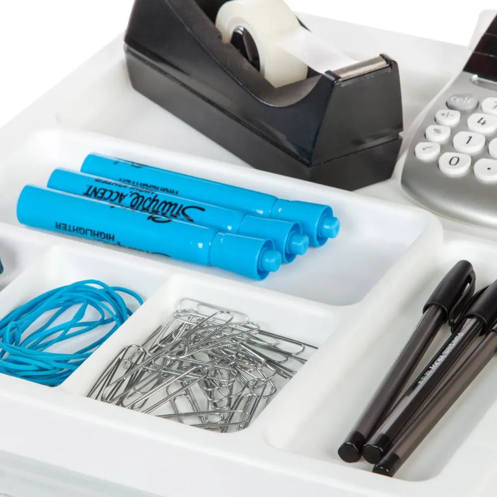 Chariot de rangement avec plateau organisateur – 10 tiroirs