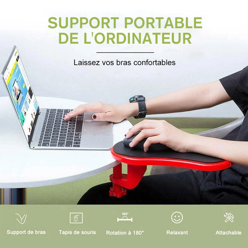 Accoudoir Attachable pour Bureau d'ordinateur ciaovie