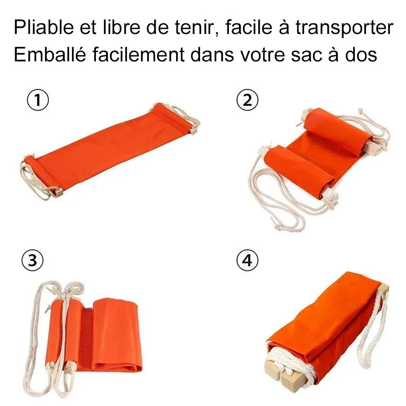 Hamac de Pieds de Bureau Bleu ciaovie