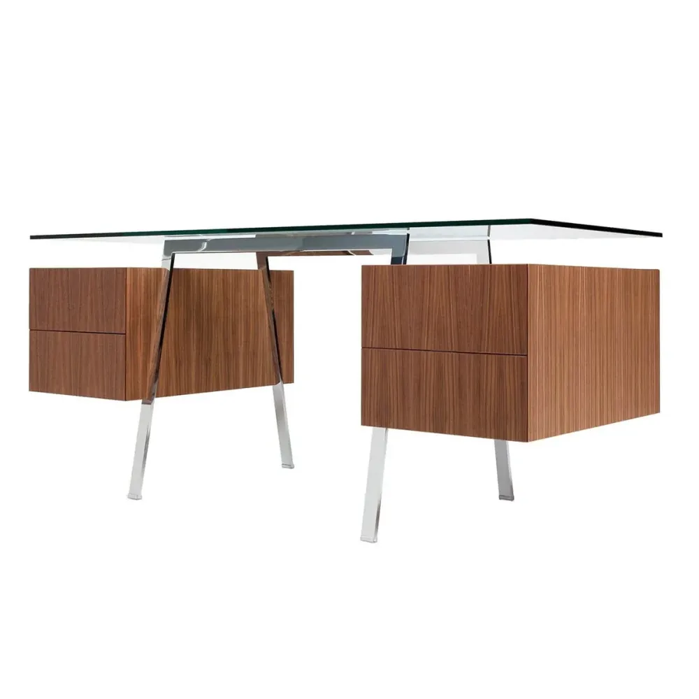 Homework Desk 2 avec tiroirs doubles Classic Design Italia