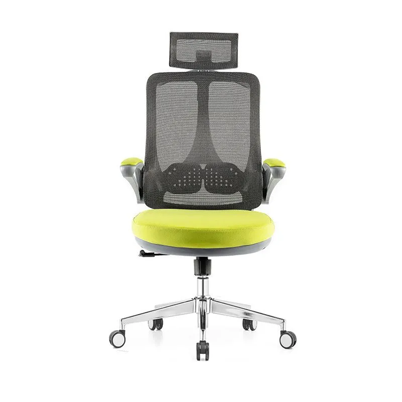 Accoudoir rabattable chaise de bureau bureau en microfibre chaise à dossier haut pivotant ergonomique Clearhalo