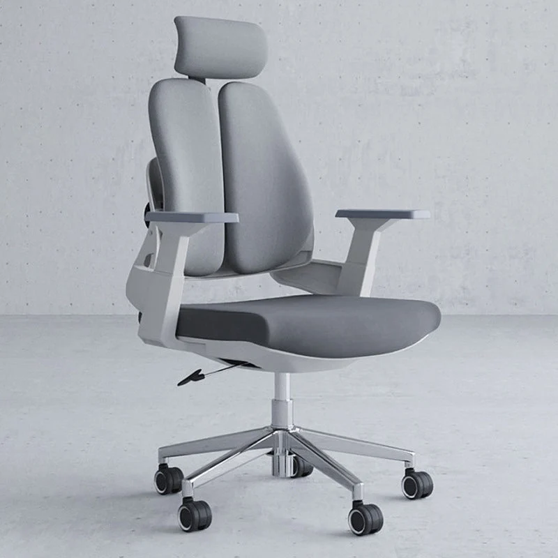 Accoudoirs inclus Chaise de bureau Chaise pivotante moderne à hauteur de siège réglable avec roulettes Clearhalo