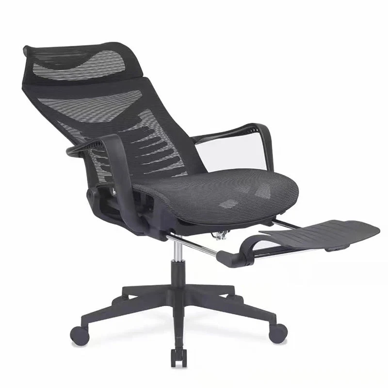 Accoudoirs inclus Chaise pivotante Chaise de bureau ergonomique en maille à dossier haut Clearhalo