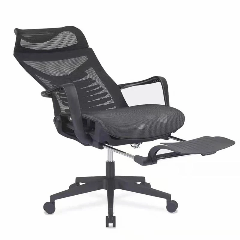 Accoudoirs inclus Chaise pivotante Chaise de bureau ergonomique en maille à dossier haut Clearhalo