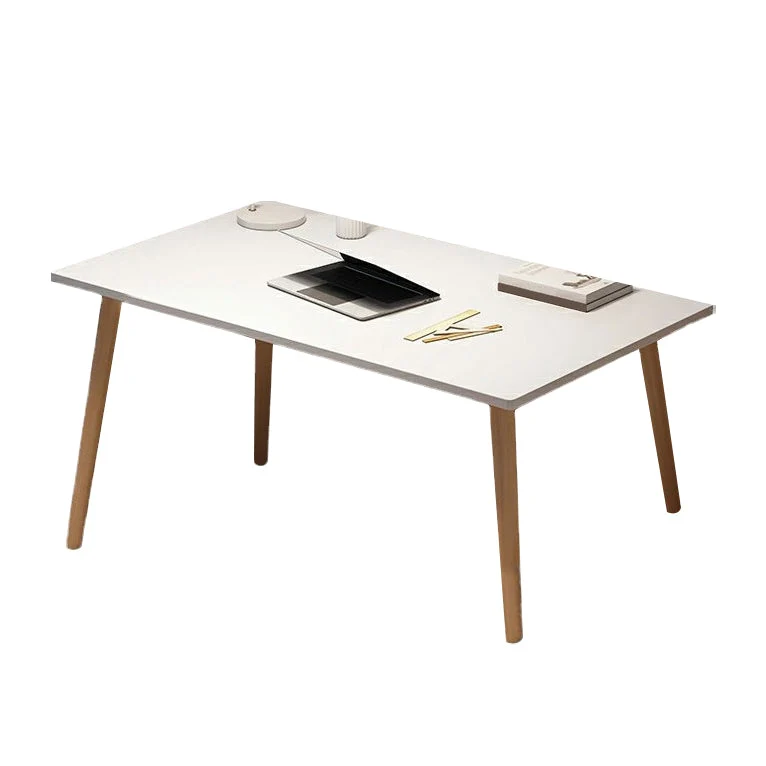 Accueil Bureau d'écriture de 28,74 po de haut, base Parsons, bureau d'écriture en bois avec pieds Clearhalo