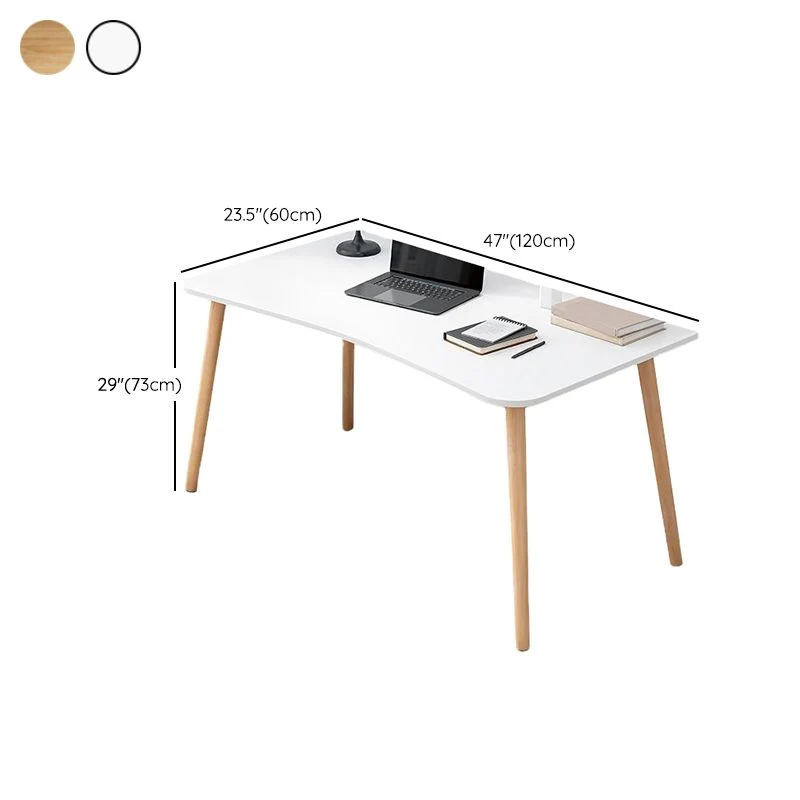 Accueil Bureau d'écriture de 28,74 po de haut, base Parsons, bureau d'écriture en bois avec pieds Clearhalo