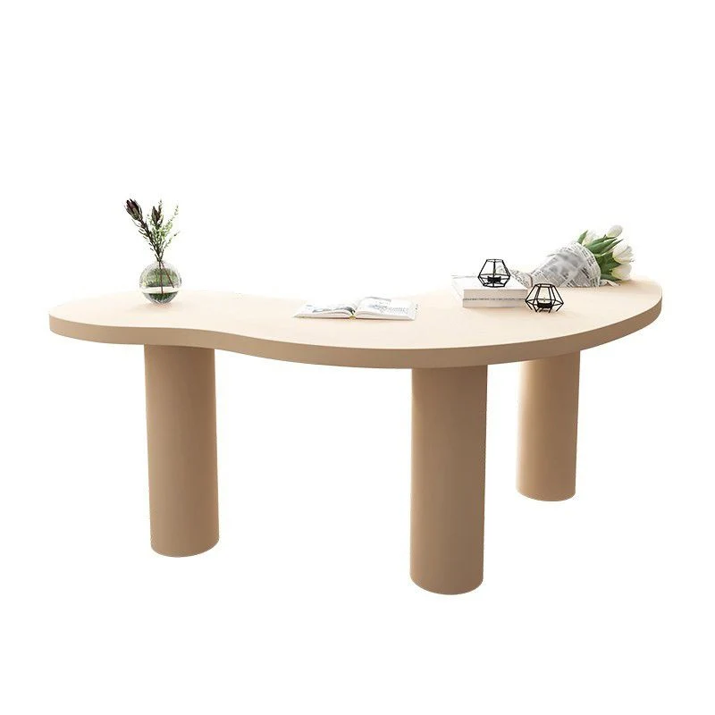 Accueil Bureau d'écriture contemporain Bureau en bois massif avec pieds Clearhalo