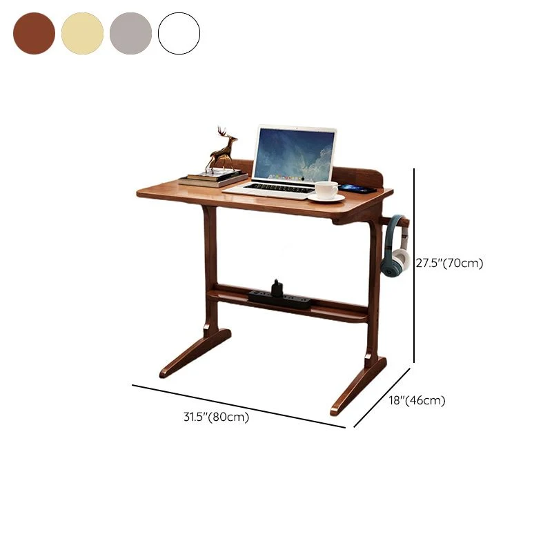 Accueil/Bureau Bureau Bureau contemporain en bois d'hévé massif Clearhalo