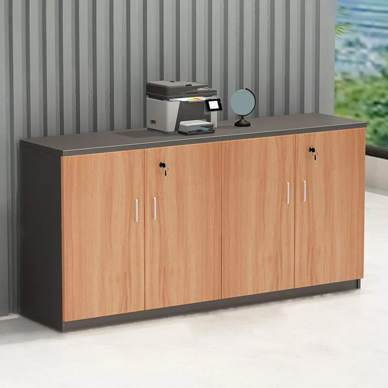 Armoire en bois moderne avec tiroirs verrouillables et classeur latéral de rangement Clearhalo