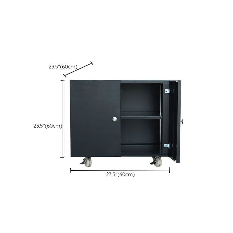 Armoire de bureau en métal à tiroirs verrouillables modernes, classeur avec roulettes Clearhalo