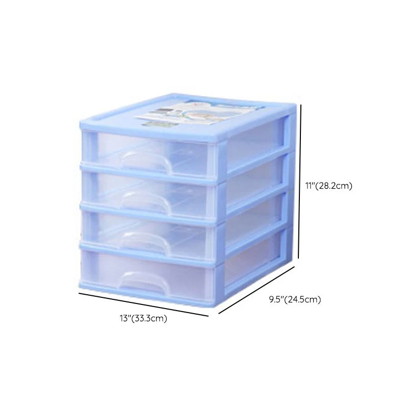 Armoire de classement à tiroirs en plastique Coastal Cabinet pour la maison et le bureau Clearhalo