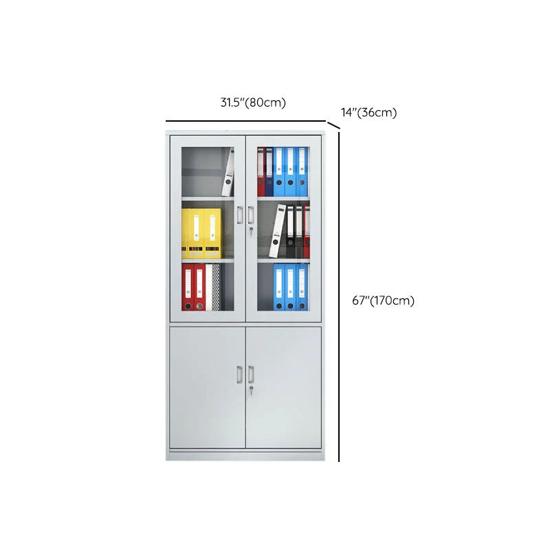 Armoire contemporaine avec serrure en acier et classeur de rangement pour bureau Clearhalo