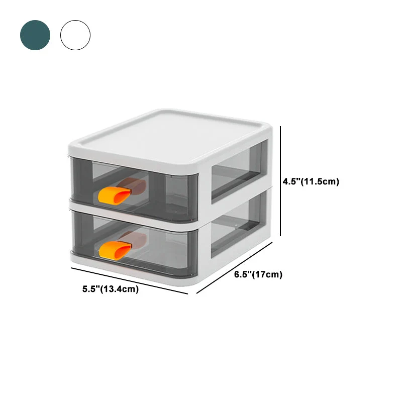 Armoire contemporaine en plastique avec tiroirs, classeur vertical pour le bureau à domicile Clearhalo