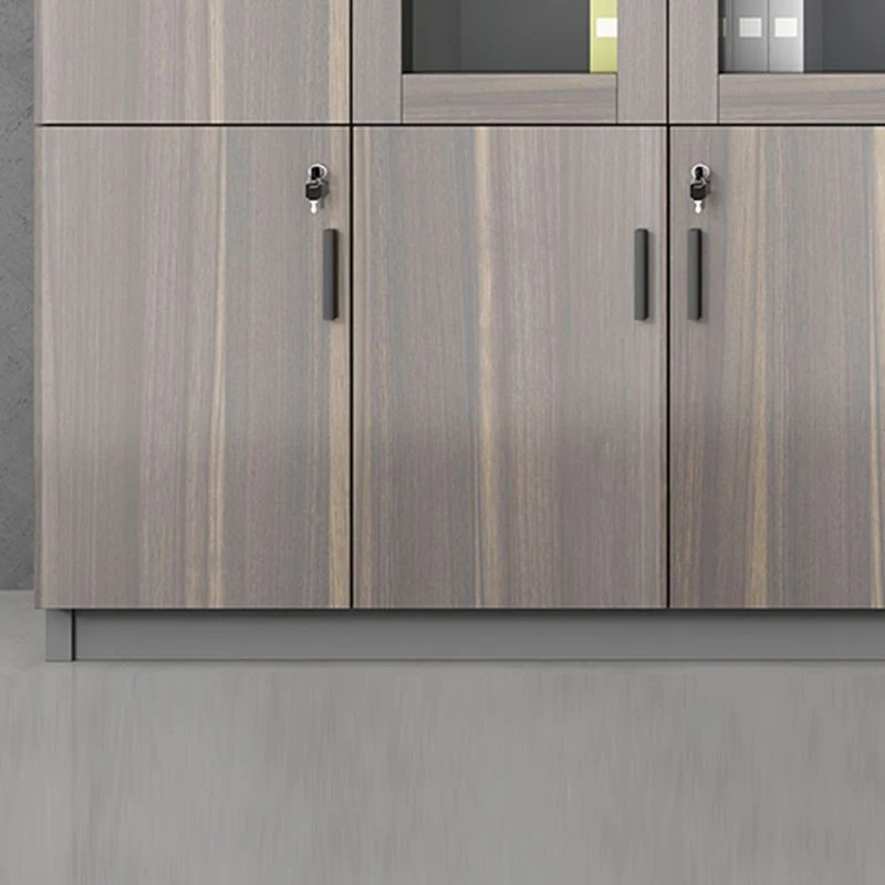 Armoire industrielle en bois avec étagères de rangement, classeur vertical Clearhalo