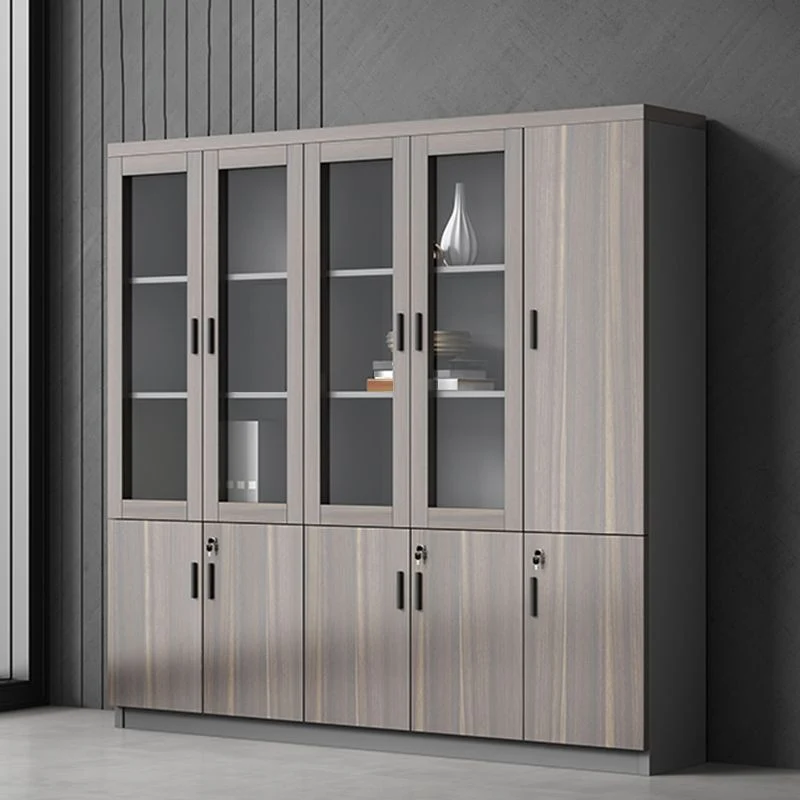 Armoire industrielle en bois avec étagères de rangement, classeur vertical Clearhalo