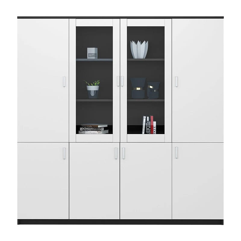 Armoire industrielle en bois, étagères de rangement réglables, classeur Clearhalo