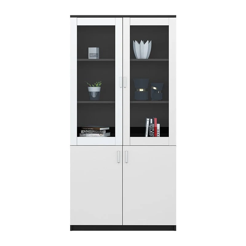 Armoire industrielle en bois, étagères de rangement réglables, classeur Clearhalo
