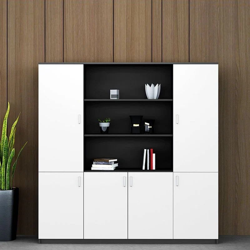 Armoire industrielle en bois, étagères de rangement réglables, classeur Clearhalo