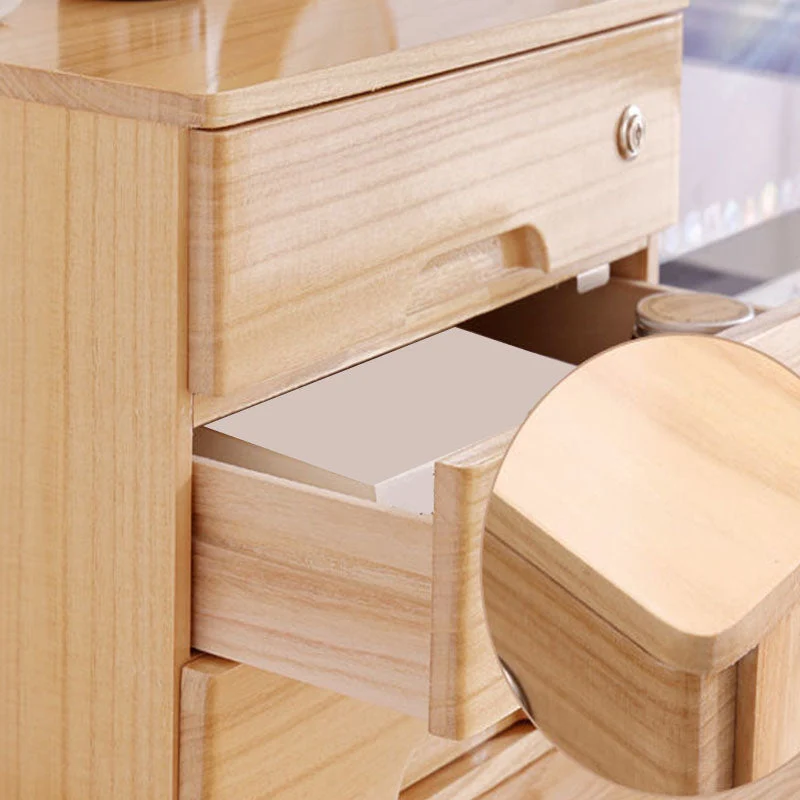 Armoire industrielle à tiroirs verrouillables en bois massif, classeur Clearhalo
