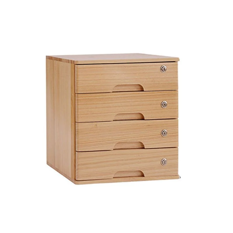 Armoire industrielle à tiroirs verrouillables en bois massif, classeur Clearhalo