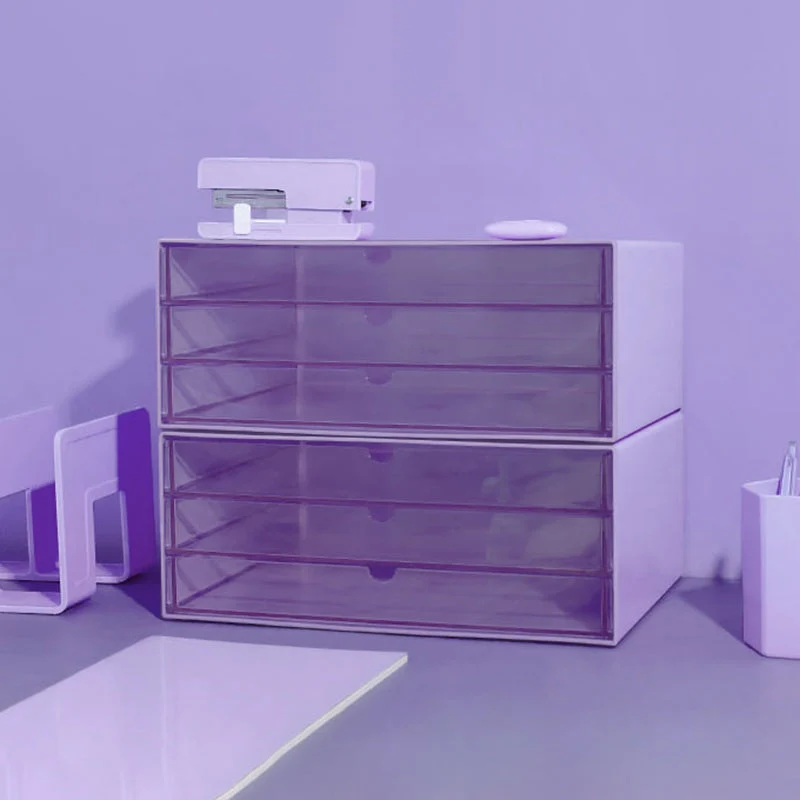 Armoire moderne en acrylique avec classeur à 3 tiroirs pour la maison ou le bureau Clearhalo