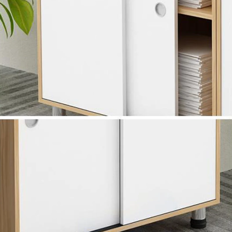 Armoire moderne en bois avec rangement et étagères de rangement réglables, classeur Clearhalo