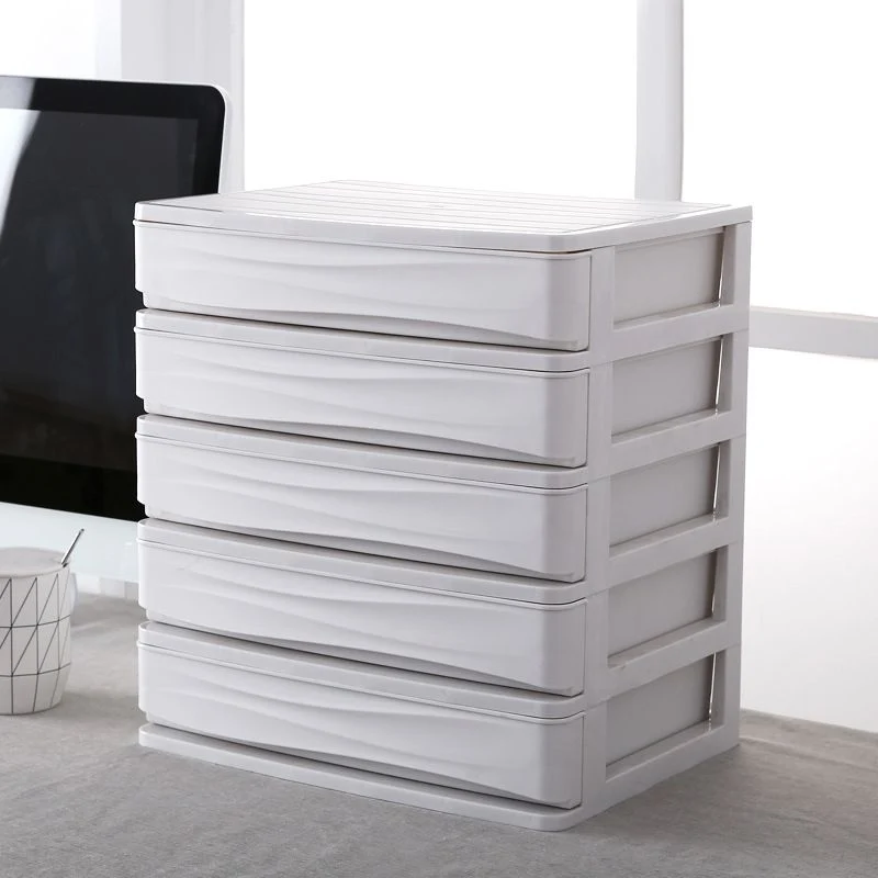 Armoire en plastique moderne avec tiroirs, classeur vertical pour bureau Clearhalo