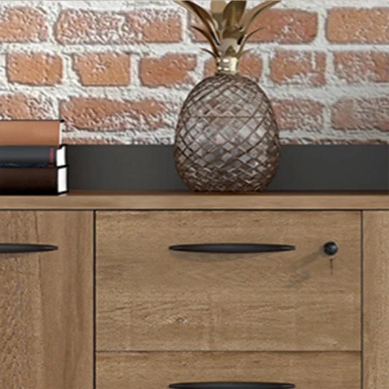 Armoire de rangement moderne médiévale, cadre en bois, classeur à verrouillage à clé Clearhalo