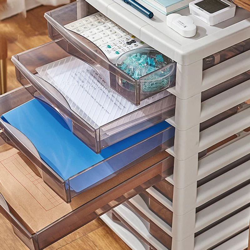 Armoire à roulettes contemporaine à tiroirs pour classeur pour la maison ou le bureau Clearhalo