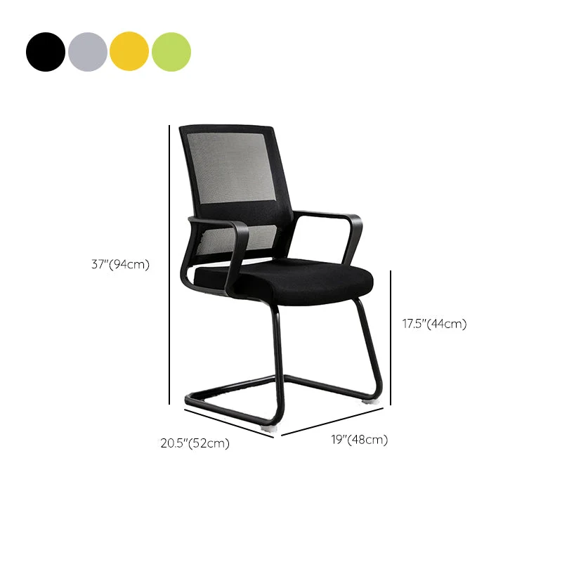 Aucune chaise de bureau moderne de roues aucune chaise de bureau ergonomique pénible Clearhalo