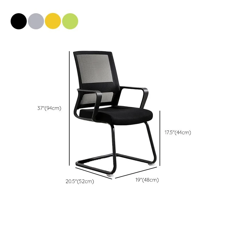 Aucune chaise de bureau moderne de roues aucune chaise de bureau ergonomique pénible Clearhalo