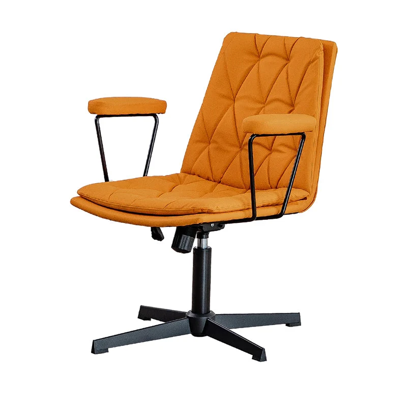 Aucune chaise de bureau de roues chaise de travail roulante pivotante contemporaine Clearhalo
