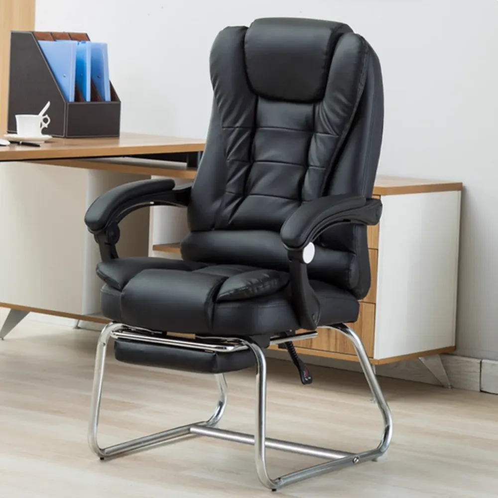 Aucune chaise de bureau de roues moderne aucune chaise ergonomique pénible Clearhalo