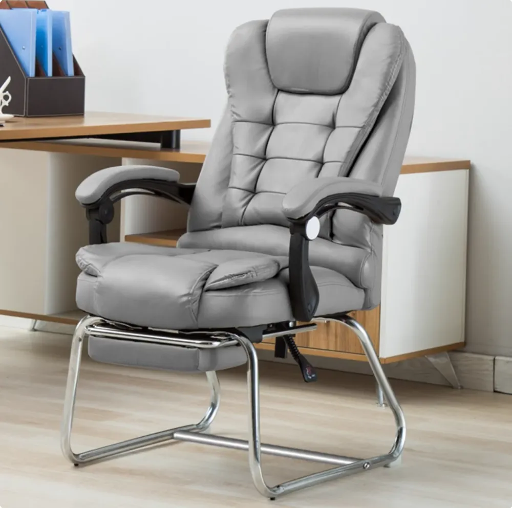 Aucune chaise de bureau de roues moderne aucune chaise ergonomique pénible Clearhalo