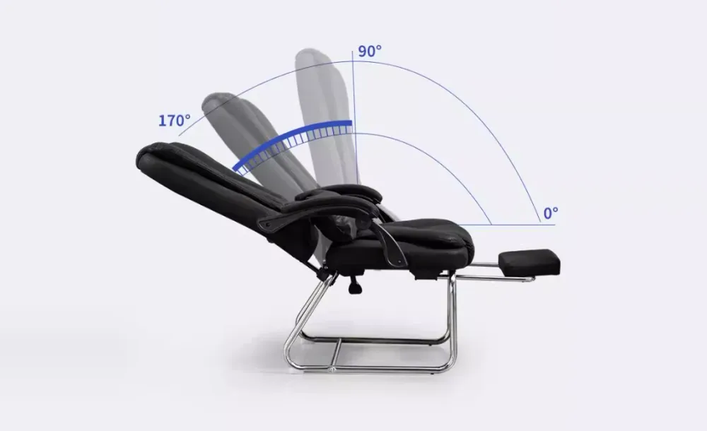 Aucune chaise de bureau de roues moderne aucune chaise ergonomique pénible Clearhalo