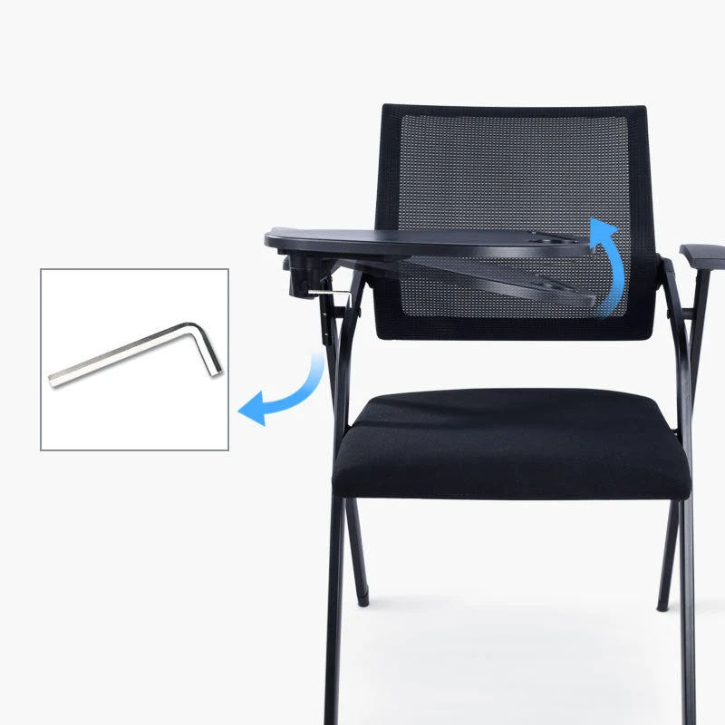 Aucune chaise de conférence arrière en microfibre de chaise contemporaine pénible d'invité Clearhalo