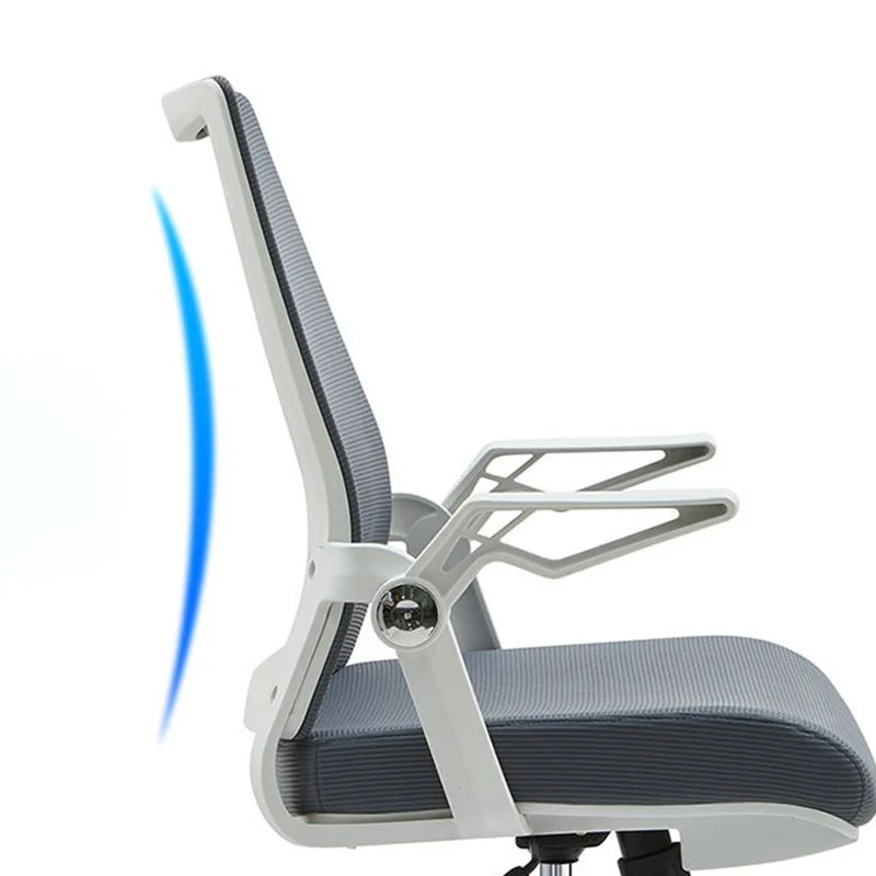 Aucune chaise pénible chaise de bureau à domicile contemporaine à dossier moyen Clearhalo