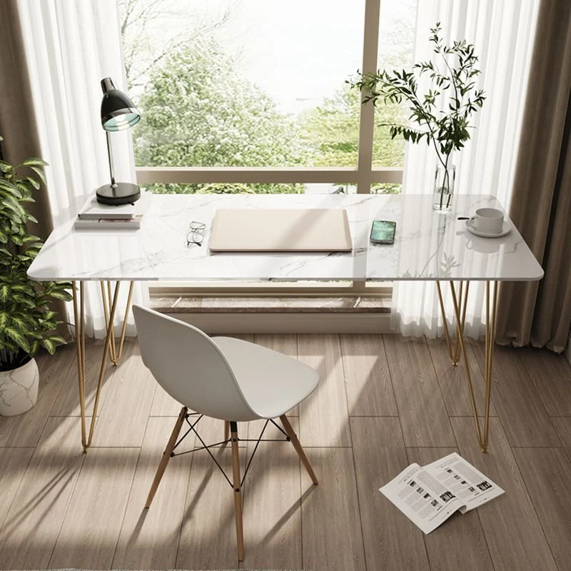 Base en forme d'épingle à cheveux, bureau à domicile, bureau d'écriture de Style Simple Clearhalo