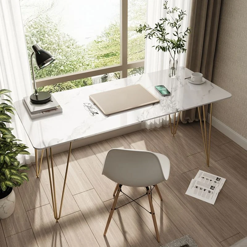 Base en forme d'épingle à cheveux, bureau à domicile, bureau d'écriture de Style Simple Clearhalo