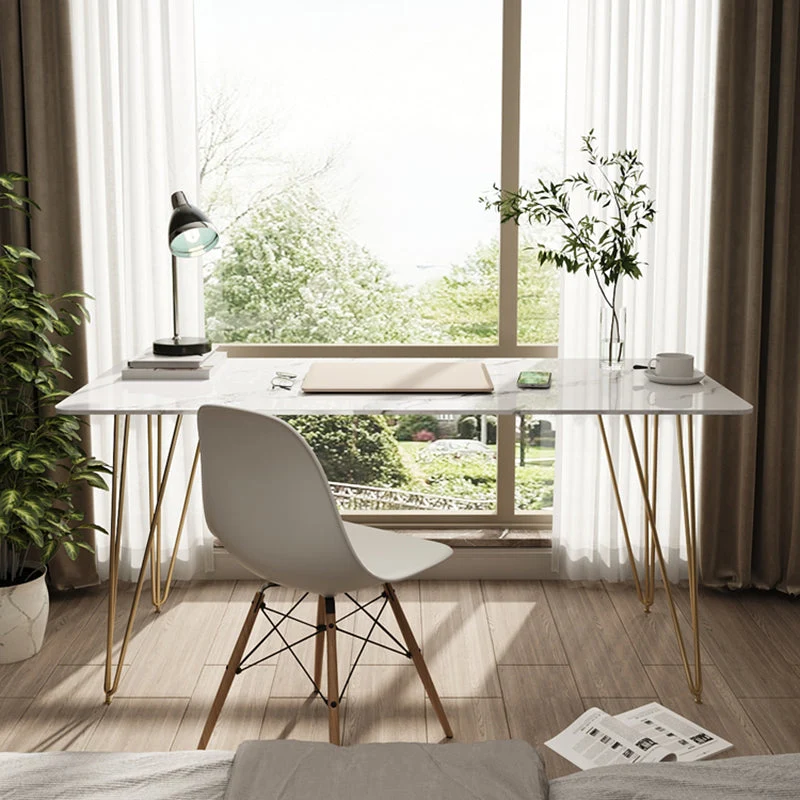 Base en forme d'épingle à cheveux, bureau à domicile, bureau d'écriture de Style Simple Clearhalo