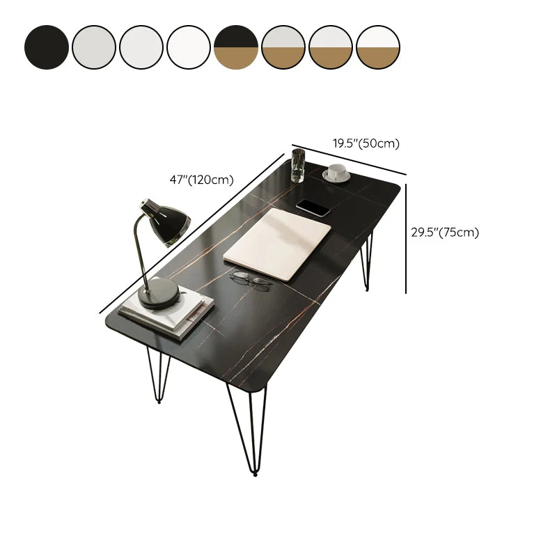 Base en forme d'épingle à cheveux, bureau à domicile, bureau d'écriture de Style Simple Clearhalo