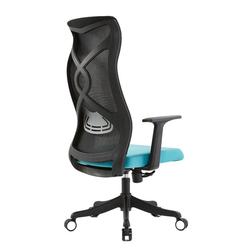 Bras fixes chaise de bureau bureau en microfibre chaise à dossier haut pivotant ergonomique Clearhalo