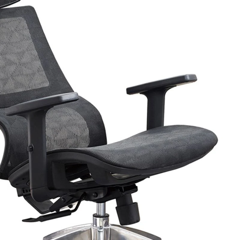 Bras inclus chaise de bureau pivotante chaise de bureau à soutien lombaire ergonomique en maille Clearhalo
