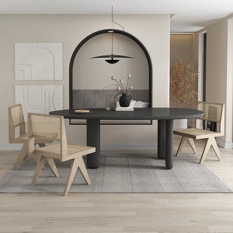 Bureau de Base Parsons de Style moderne, bureau d'écriture noir pour salle de réunion Clearhalo