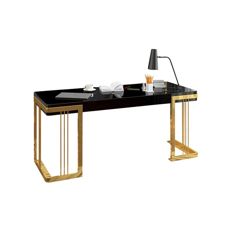 Bureau en bois artificiel Bureau rectangulaire Glam 1 tiroir Clearhalo