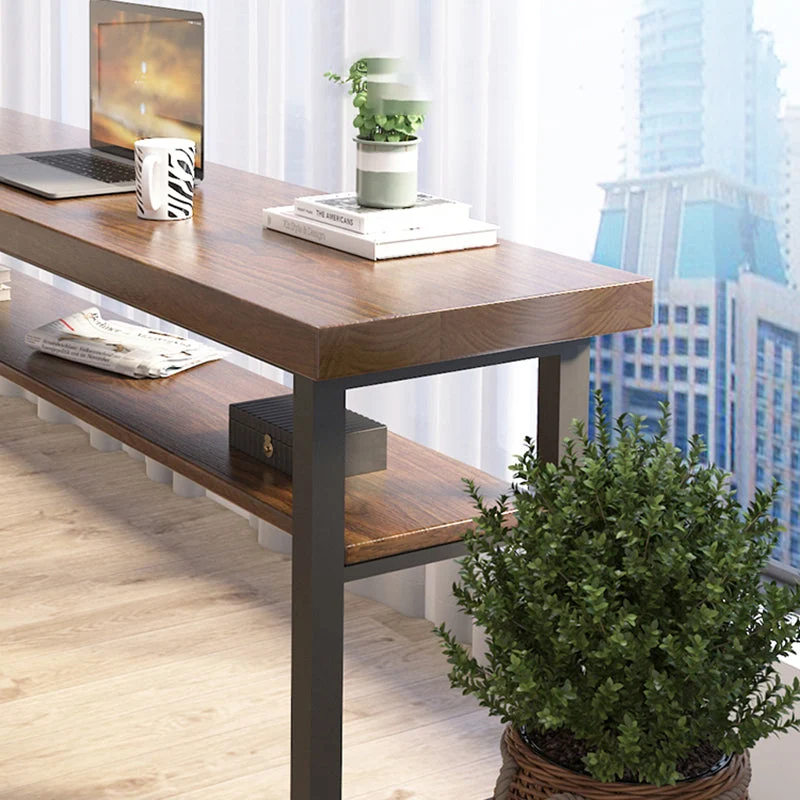 Bureau en bois massif, bureau de style contemporain pour la maison et le bureau Clearhalo