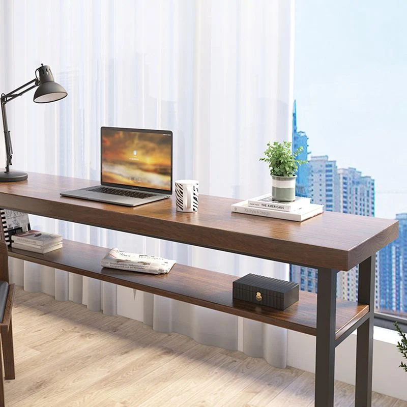 Bureau en bois massif, bureau de style contemporain pour la maison et le bureau Clearhalo