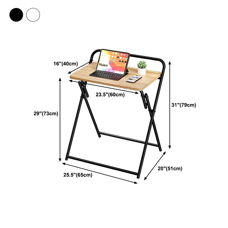 Bureau en bois de Style moderne, bureau d'écriture rectangulaire pliant pour la maison Clearhalo