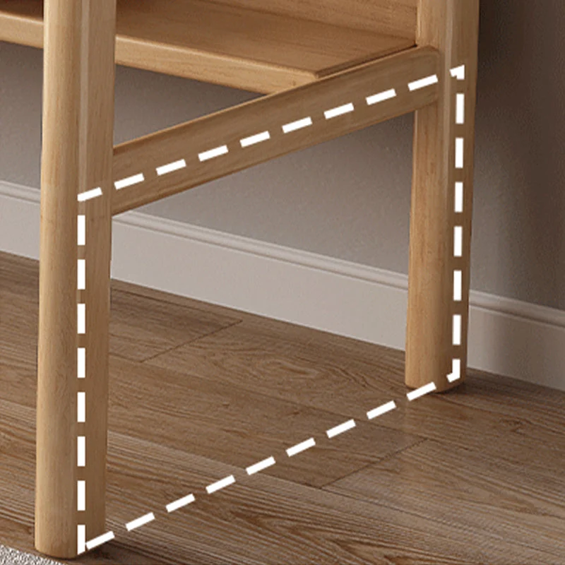 Bureau en bois de style moderne, bureau d'écriture à 2 tiroirs pour chambre à coucher Clearhalo